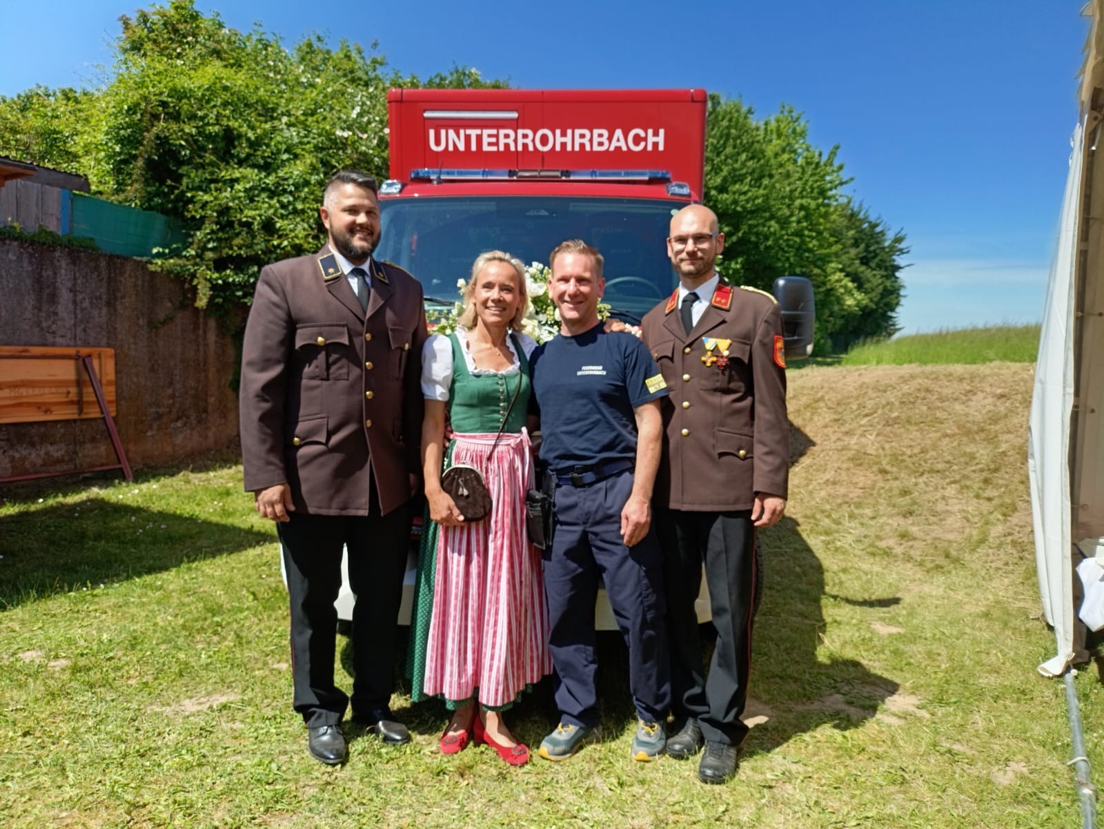 Fahrzeugsegnung bei der FF-Unterrohrbach