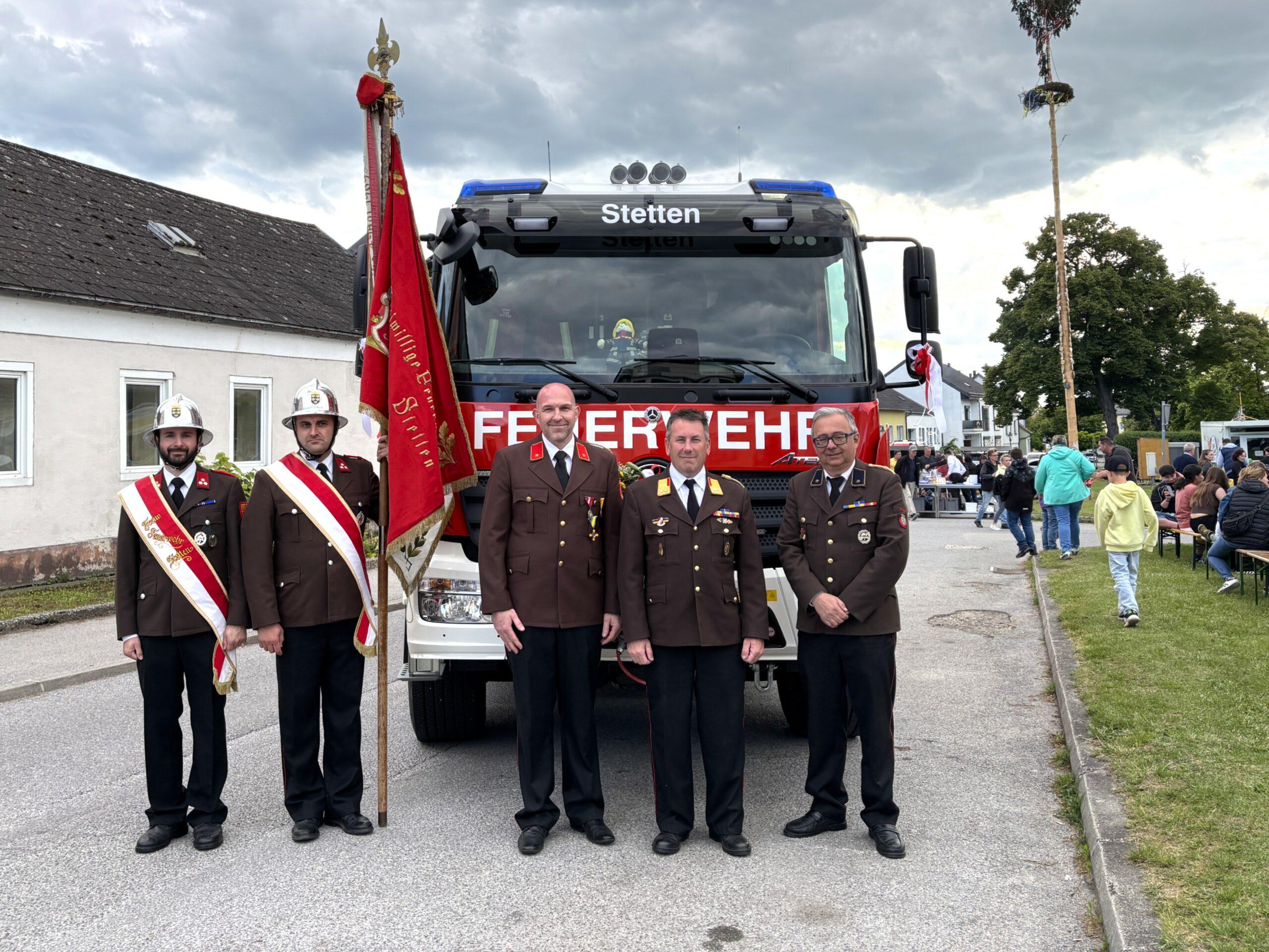 Fahrzeugsegnung und Dämmerschoppen in Stetten