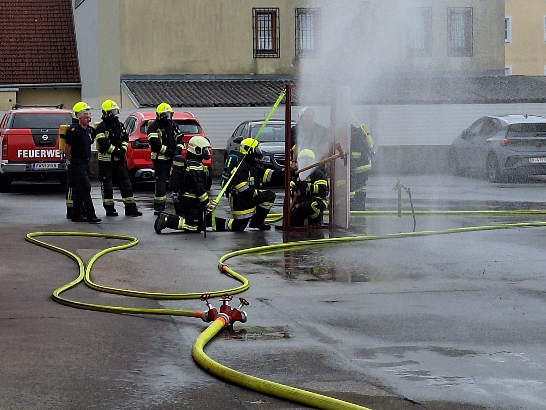Atemschutzkurs des Bezirksfeuerwehrkommandos Korneuburg