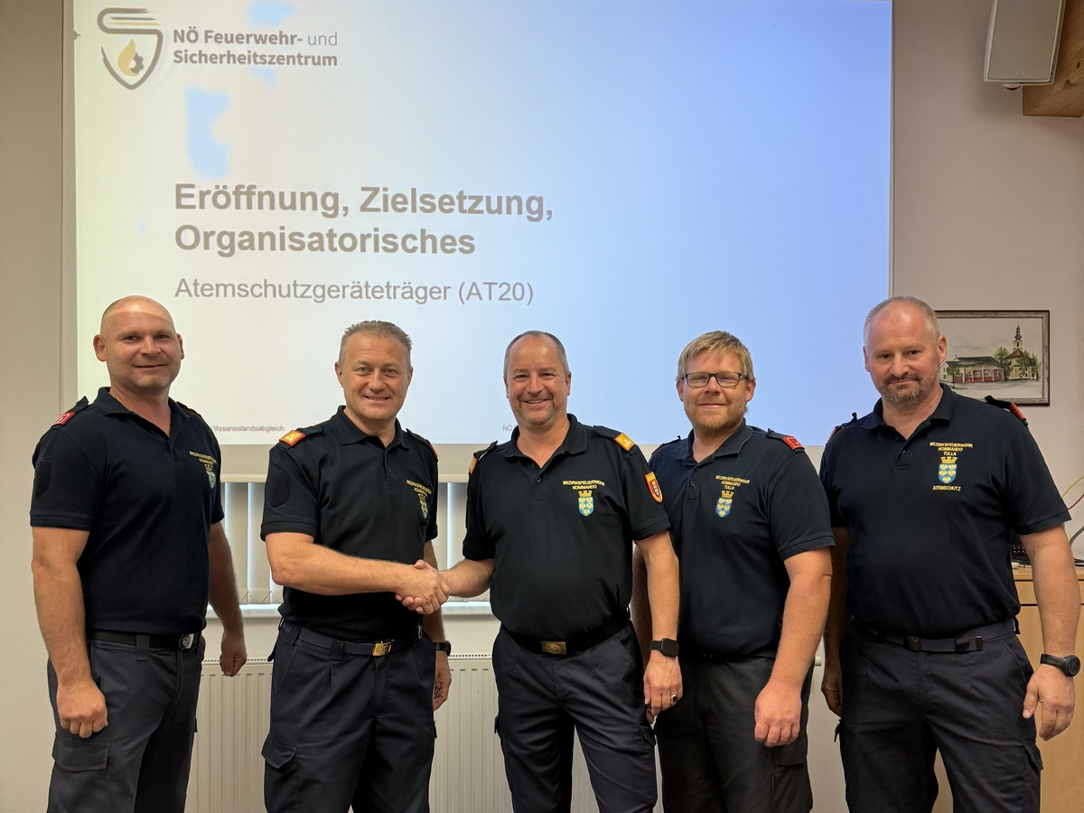 Erfolgreicher Atemschutzkurs AT20 für den Bezirk Korneuburg