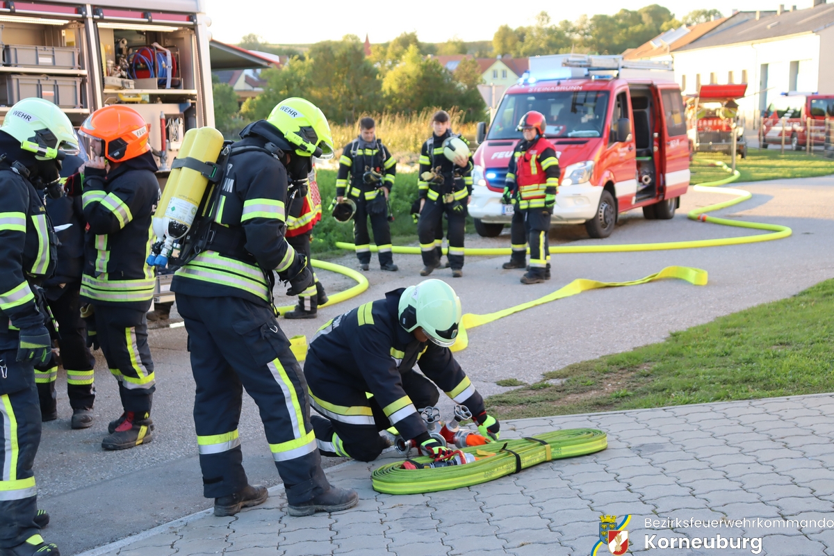 Unterabschnittsübung der Gemeinde Großmugl in Geitzendorf